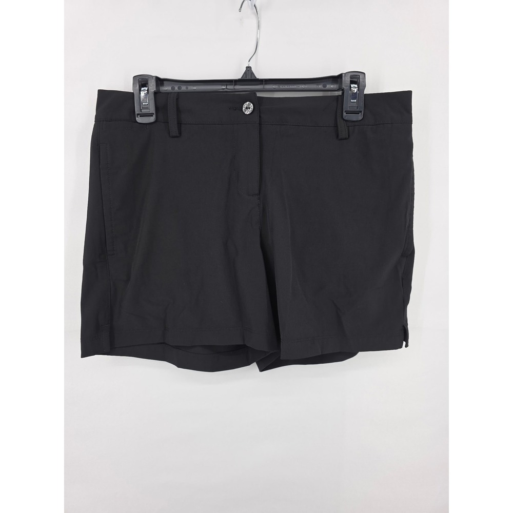 Puma Golf Shorts Womens 6 Black Athletic Performance Activewear Solid 2822
